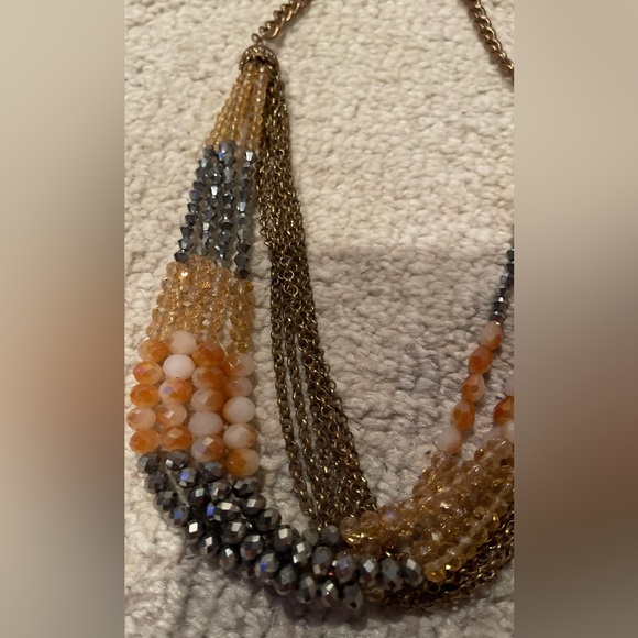 Layered beaded chain necklace - Picture 6 of 6